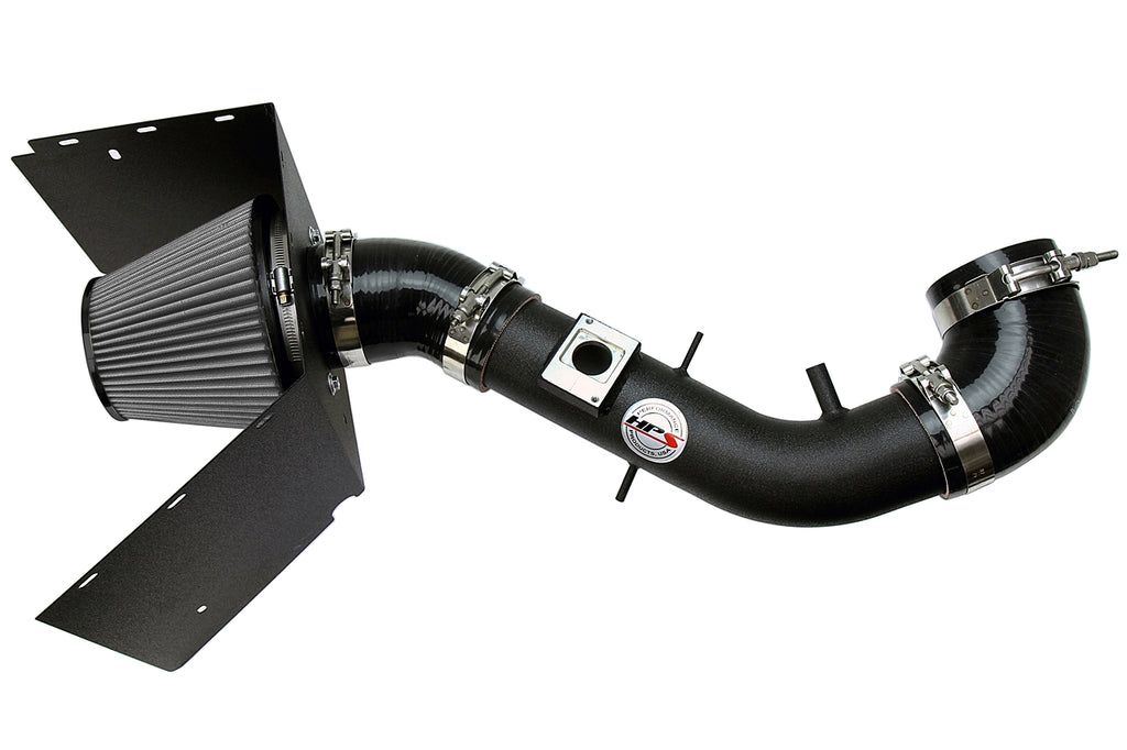 HPS Performance Air Intake Kit with Heat Shield Black 827-618WB