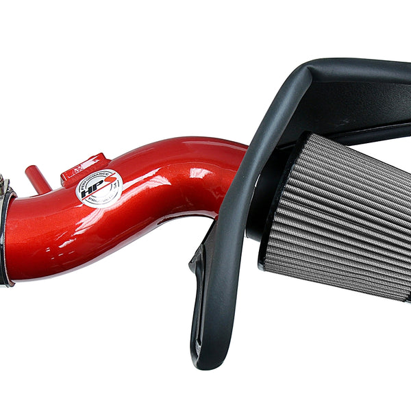 HPS Performance Air Intake Kit with Heat Shield Red 827-621R