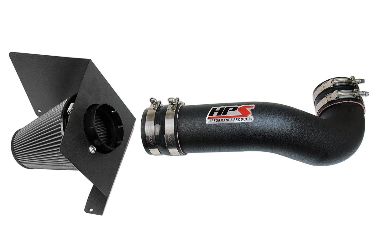 HPS Performance Air Intake Kit with Heat Shield Black 827-622WB