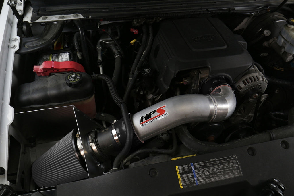 HPS Performance Air Intake Kit with Heat Shield (Blue) - GMC Yukon / Cadillac Escalade / Chevy Avalanche / Chevy Cheyenne 2500 / Chevy Silverado 1500 / Chevy Suburban 1500 / Chevy Tahoe / GMC Sierra 1500 - (2007-2009)