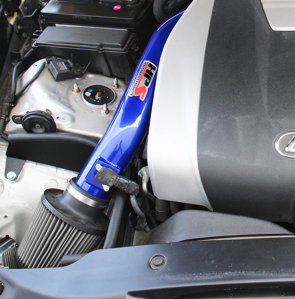 HPS Blue Short Ram Air Intake w/ Heat Shield - Lexus IS350 3.5L V6 (2014-2020)