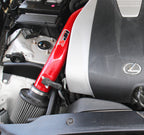 HPS Performance Wrinkle Red Short Ram Air Intake w/ Heat Shield - Lexus IS250 / Lexus IS350 - (2014-2015 / 2014-2020)