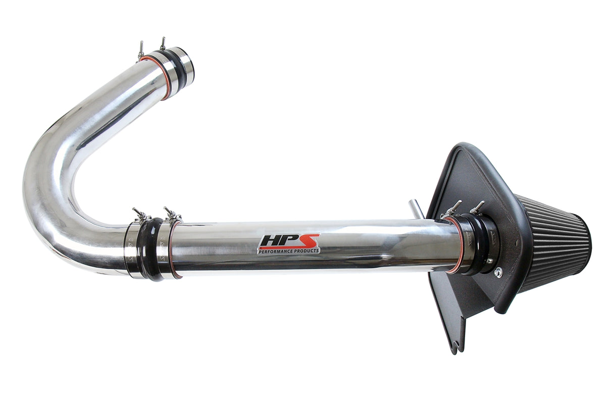 HPS Performance Air Intake Kit with Heat Shield Polished 827-624P