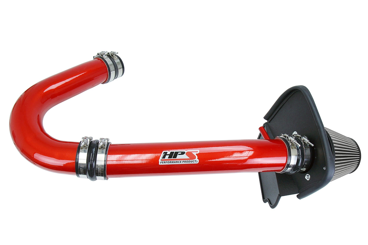 HPS Performance Air Intake Kit with Heat Shield Red 827-624R