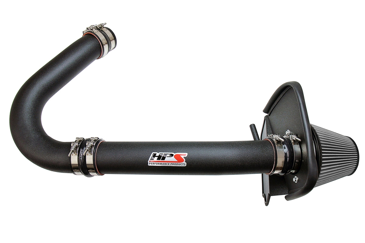 HPS Performance Air Intake Kit with Heat Shield Black 827-624WB
