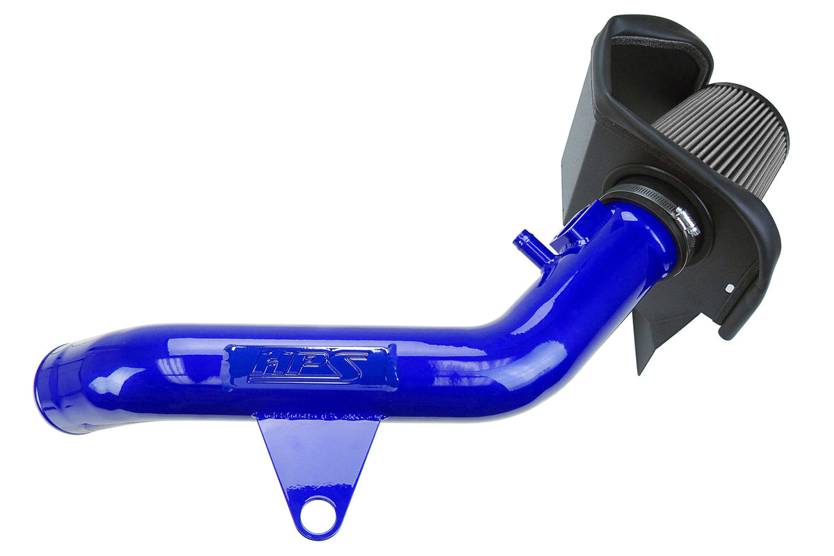 HPS Performance Air Intake Kit with Heat Shield Blue 827-625BL