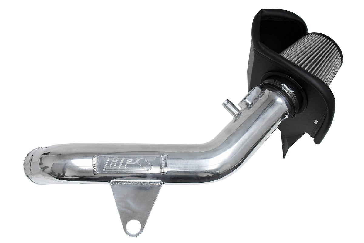 HPS Performance Air Intake Kit with Heat Shield Polished 827-625P