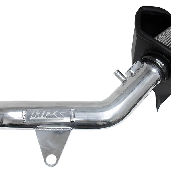 HPS Performance Air Intake Kit with Heat Shield Polished 827-625P