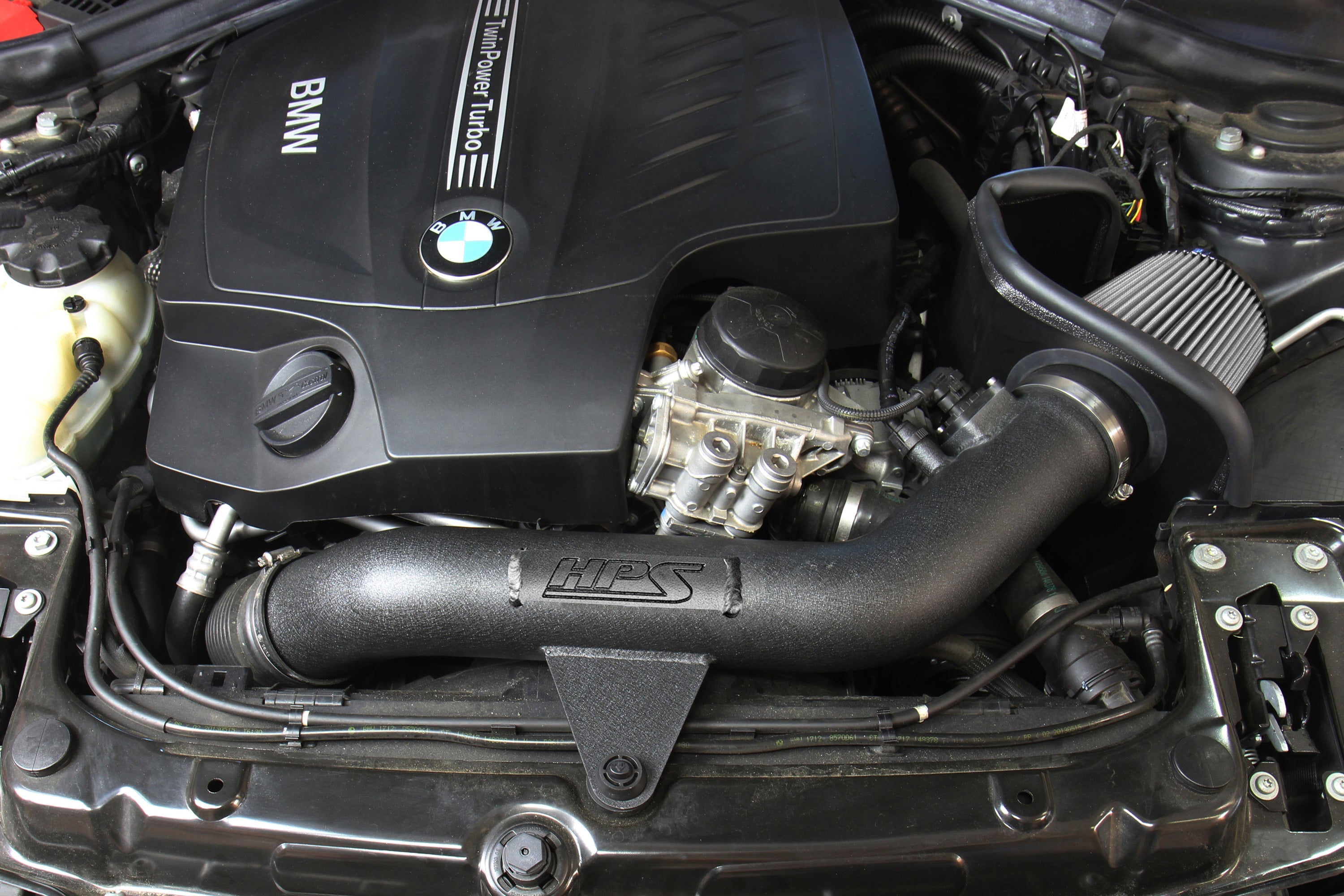 HPS Performance Air Intake Kit with Heat Shield (Blue) - BMW 335ix F30 N55 / 335i 335ix F30 F34 N55 / 435i 435ix F32 F33 N55 / 435i Gran Coupe F36 N55 / 435ix Gran Coupe F36 N55 / M2 F87 N55 / M235i M235ix F22 F23 N55 - (2012-2018)