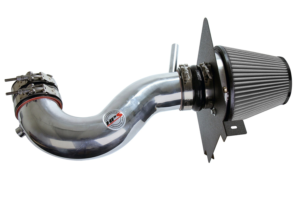 HPS Performance Air Intake Kit with Heat Shield Polished 827-627P