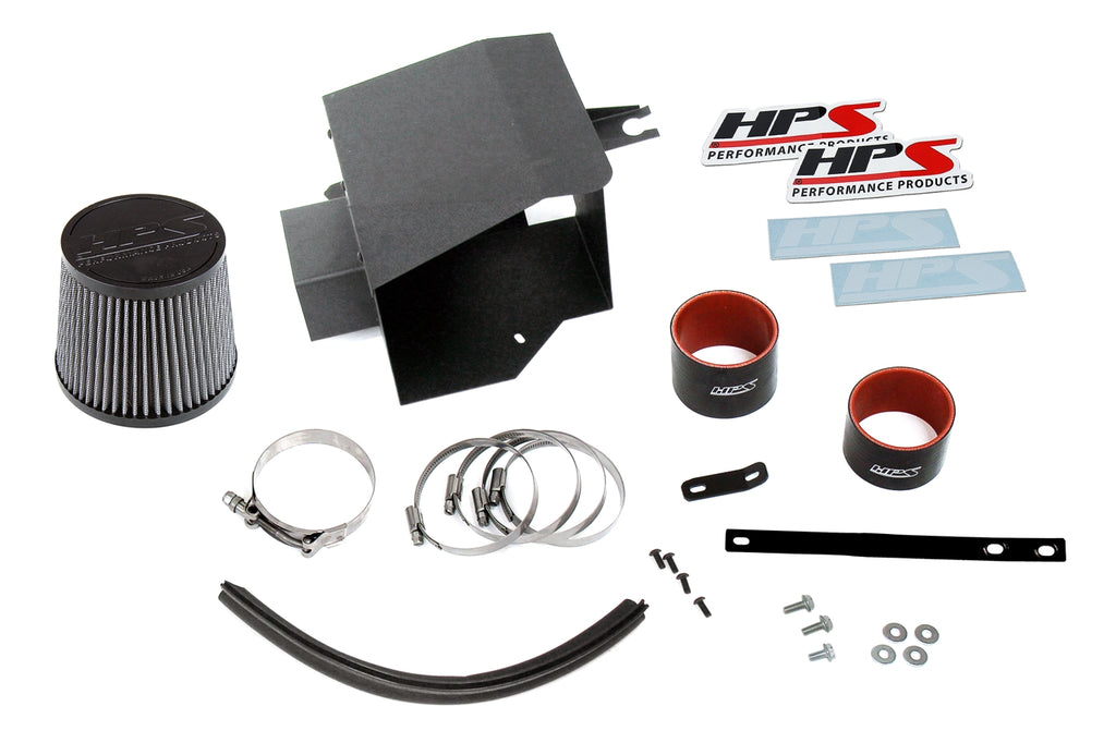 HPS Performance Air Intake Kit with Heat Shield (Polished) - BMW 335i N55 - (2011-2013)