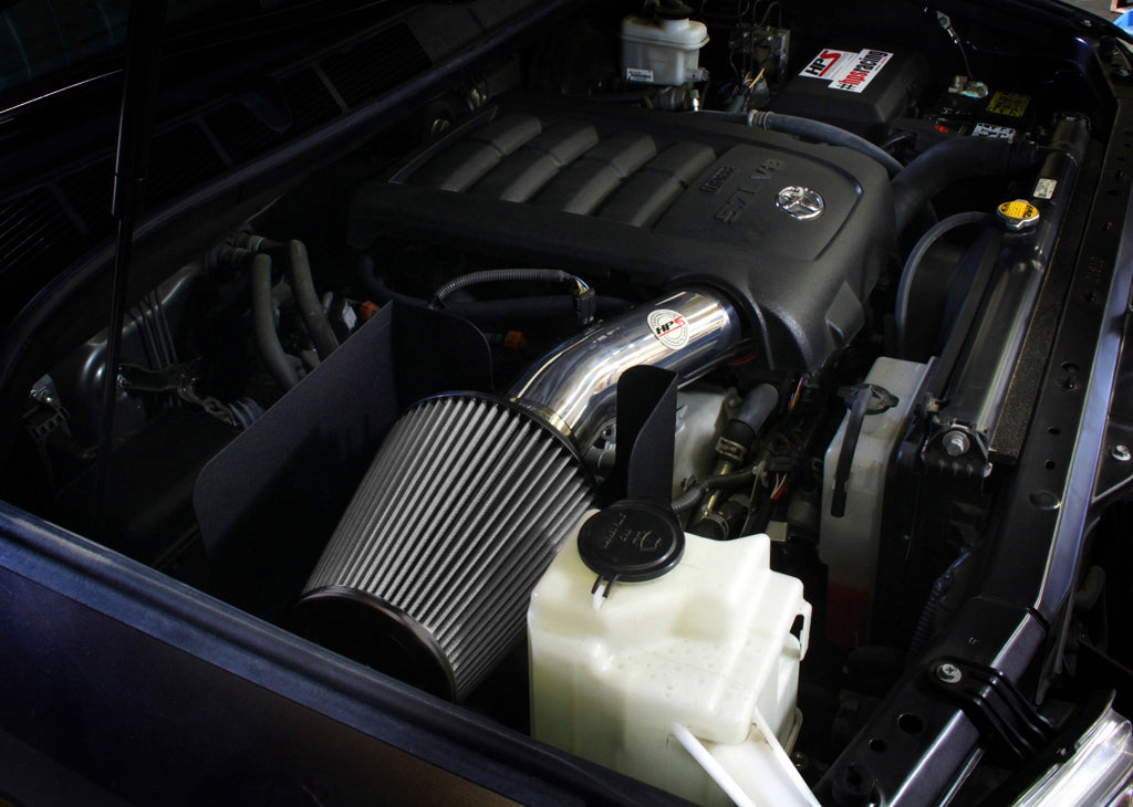 HPS Performance Air Intake Kit with Heat Shield (Polished) - Toyota Sequoia / Toyota Tundra - (2008-2011 / 2007-2011)