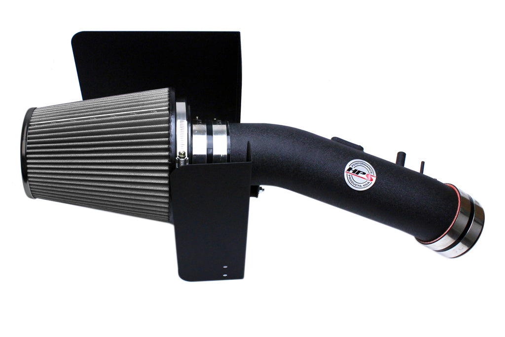HPS Performance Air Intake Kit with Heat Shield Black 827-629WB