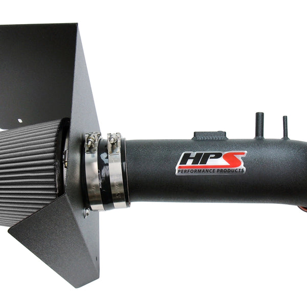 HPS Performance Air Intake Kit with Heat Shield Black 827-630WB