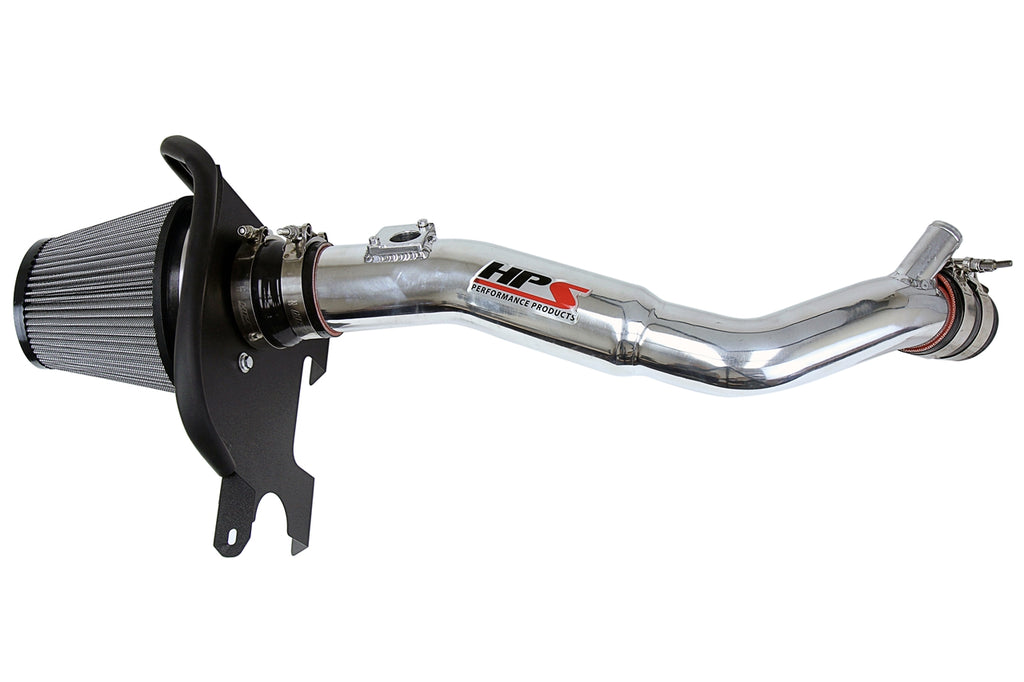 HPS Performance Air Intake Kit with Heat Shield Polished 827-633P