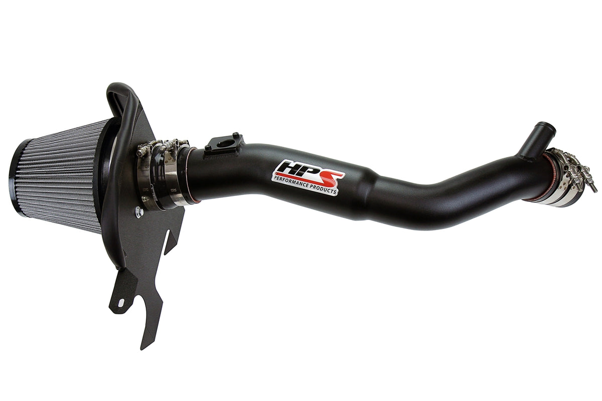HPS Performance Air Intake Kit with Heat Shield Black 827-633WB