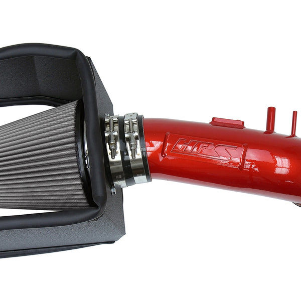 HPS Performance Air Intake Kit with Heat Shield Red 827-635R