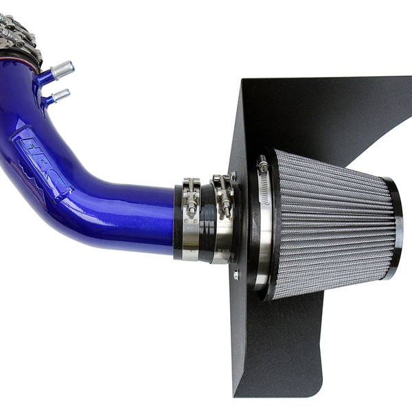 HPS Performance Air Intake Kit with Heat Shield Blue 827-638BL