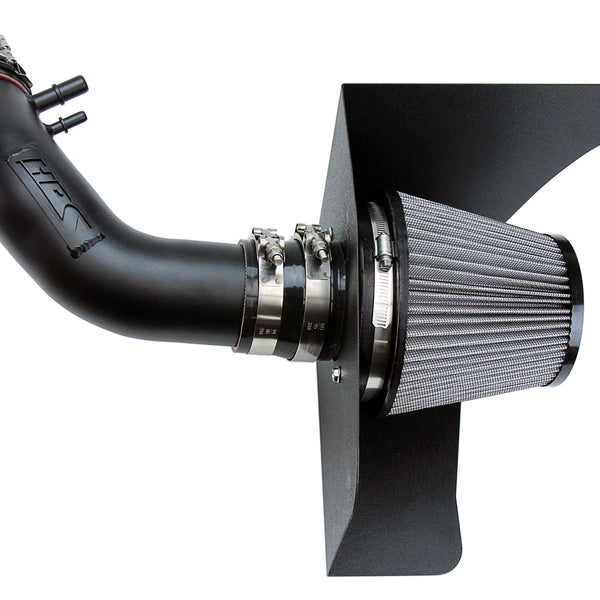 HPS Performance Air Intake Kit with Heat Shield Black 827-638WB