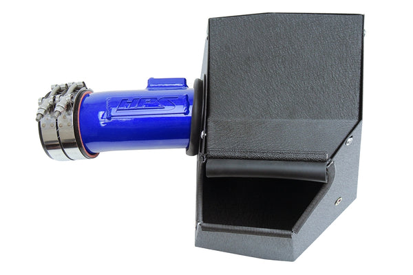 HPS Performance Air Intake Kit with Heat Shield, Blue, 827-656BL