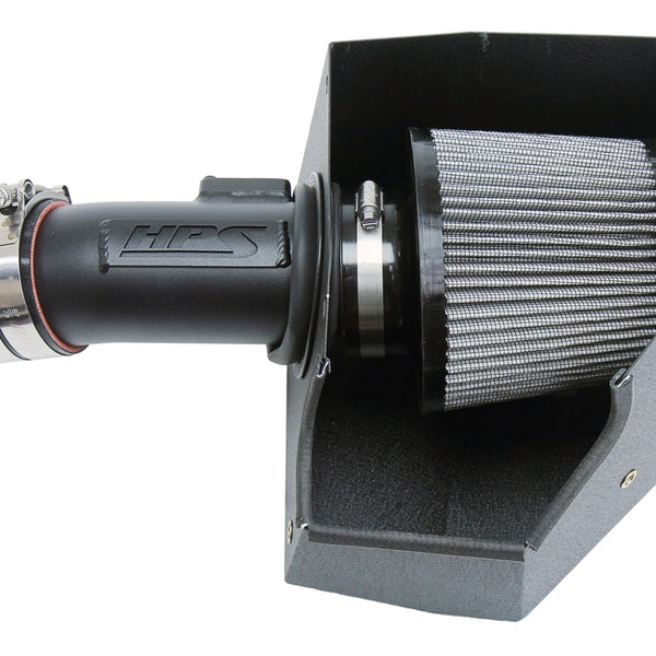 HPS Performance Air Intake Kit with Heat Shield Black 827-656WB
