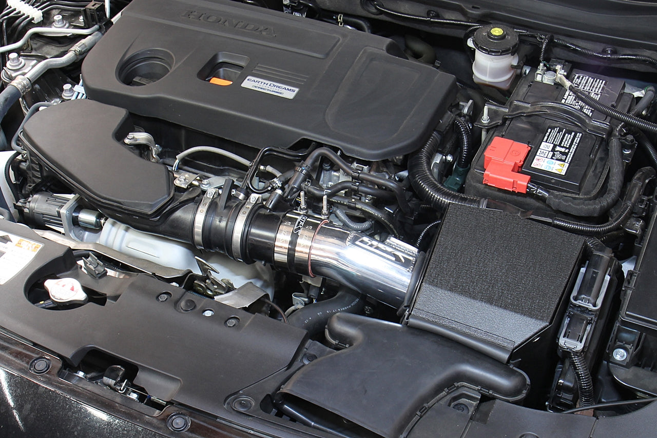 HPS Performance Air Intake Kit with Heat Shield (Polished) - Honda Accord - (2018-2022)