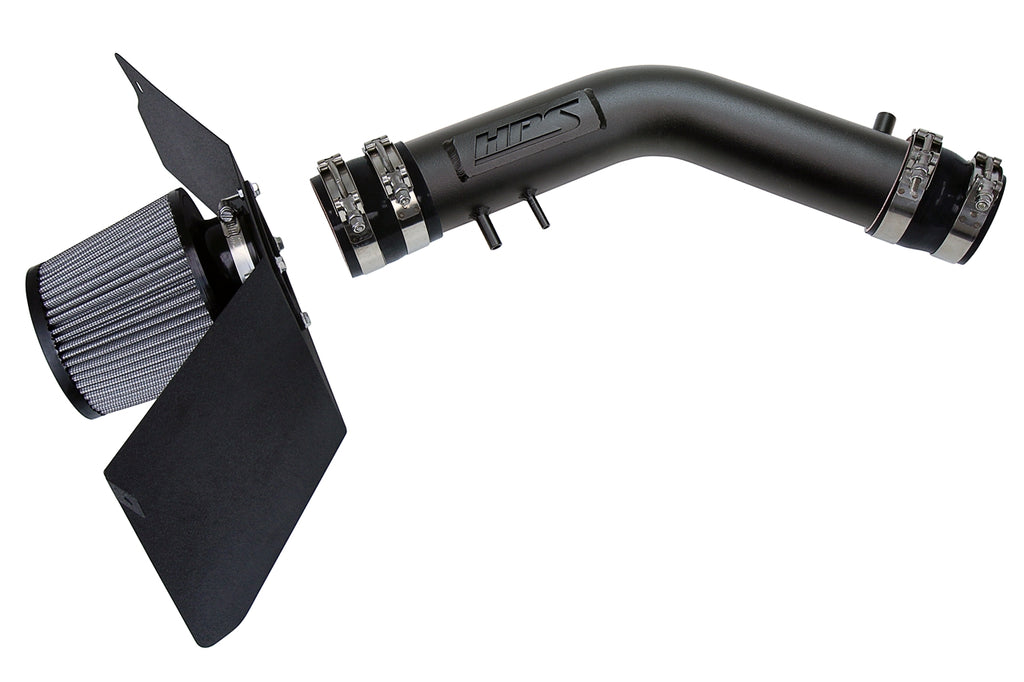 HPS Performance Air Intake Kit with Heat Shield Black 827-663WB