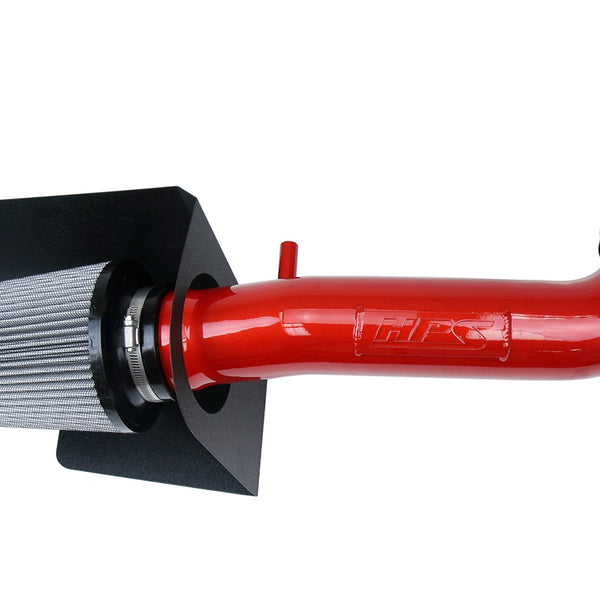 HPS Performance Air Intake Kit with Heat Shield Red 827-664R