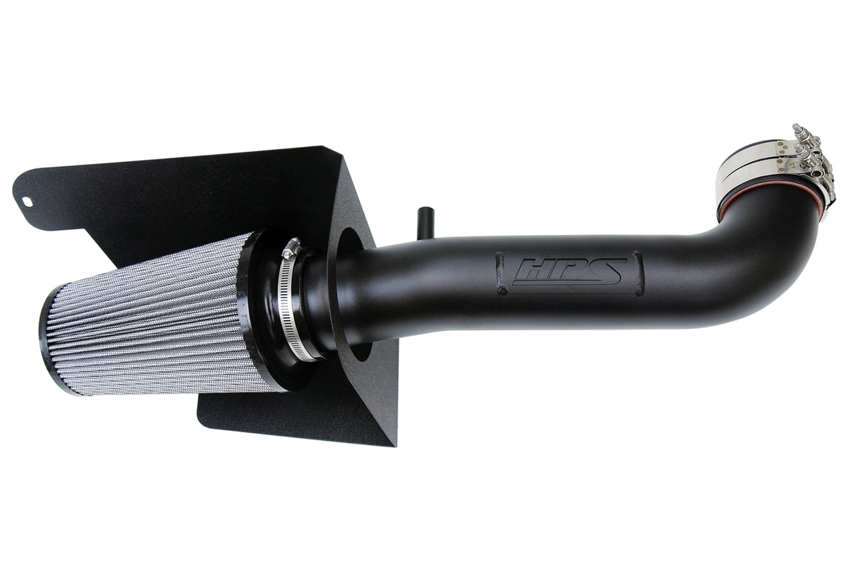 HPS Performance Air Intake Kit with Heat Shield Black 827-664WB