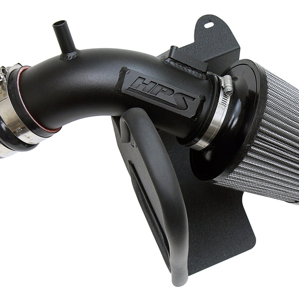 HPS Performance Air Intake Kit with Heat Shield Black 827-665WB