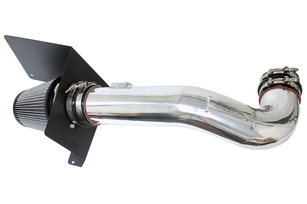 HPS Performance Air Intake Kit with Heat Shield Polished 827-667P