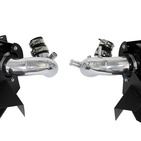 HPS Performance Air Intake Kit with Heat Shield Polished 827-672P