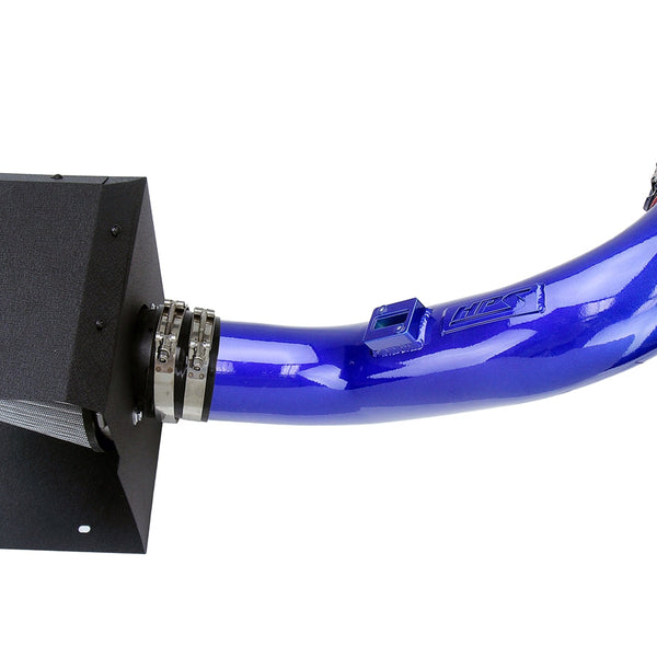 HPS Performance Air Intake Kit with Heat Shield Blue 827-674BL