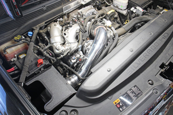 HPS Performance Air Intake Kit with Heat Shield, Red, 827-674R