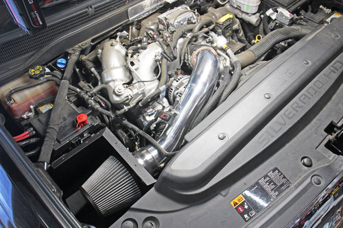HPS Performance Air Intake Kit with Heat Shield, Blue, 827-674BL