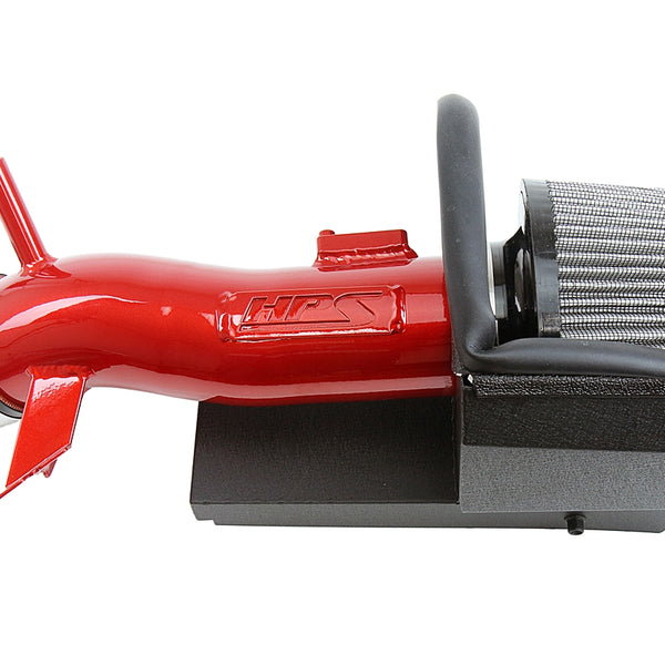 HPS Performance Air Intake Kit with Heat Shield Red 827-675R