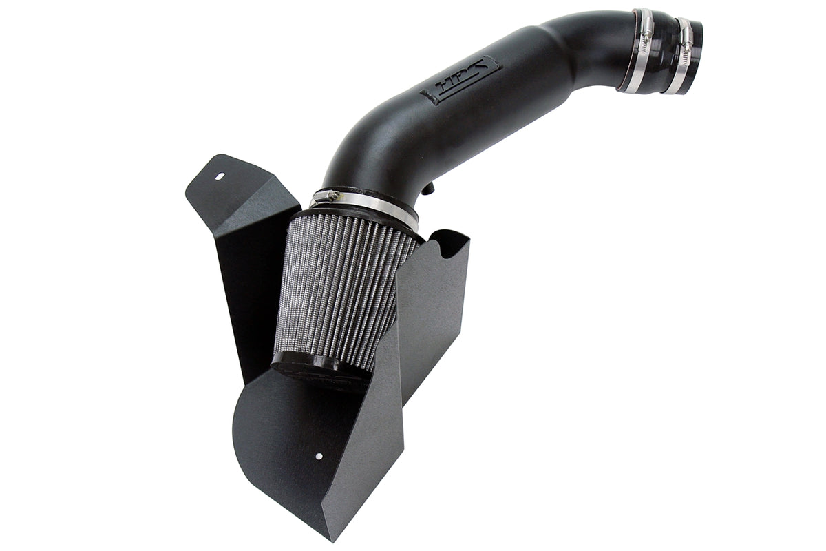 HPS Performance Air Intake Kit with Heat Shield Black 827-676WB