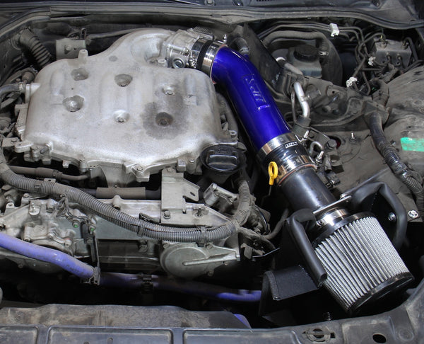 HPS Performance Air Intake Kit with Heat Shield, Red, 827-679R