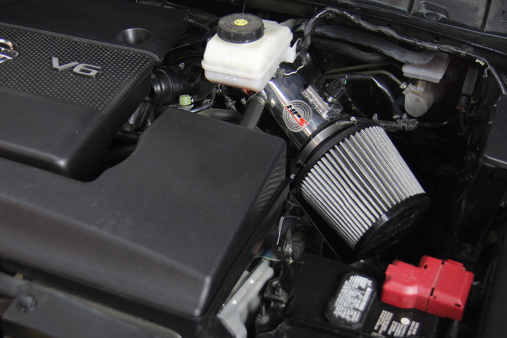 HPS Performance Air Intake Kit with Heat Shield (Polished) - Nissan Pathfinder . / Nissan Murano / Nissan Pathfinder - (2013-2016 / 2015-2018 / 2013-2016)