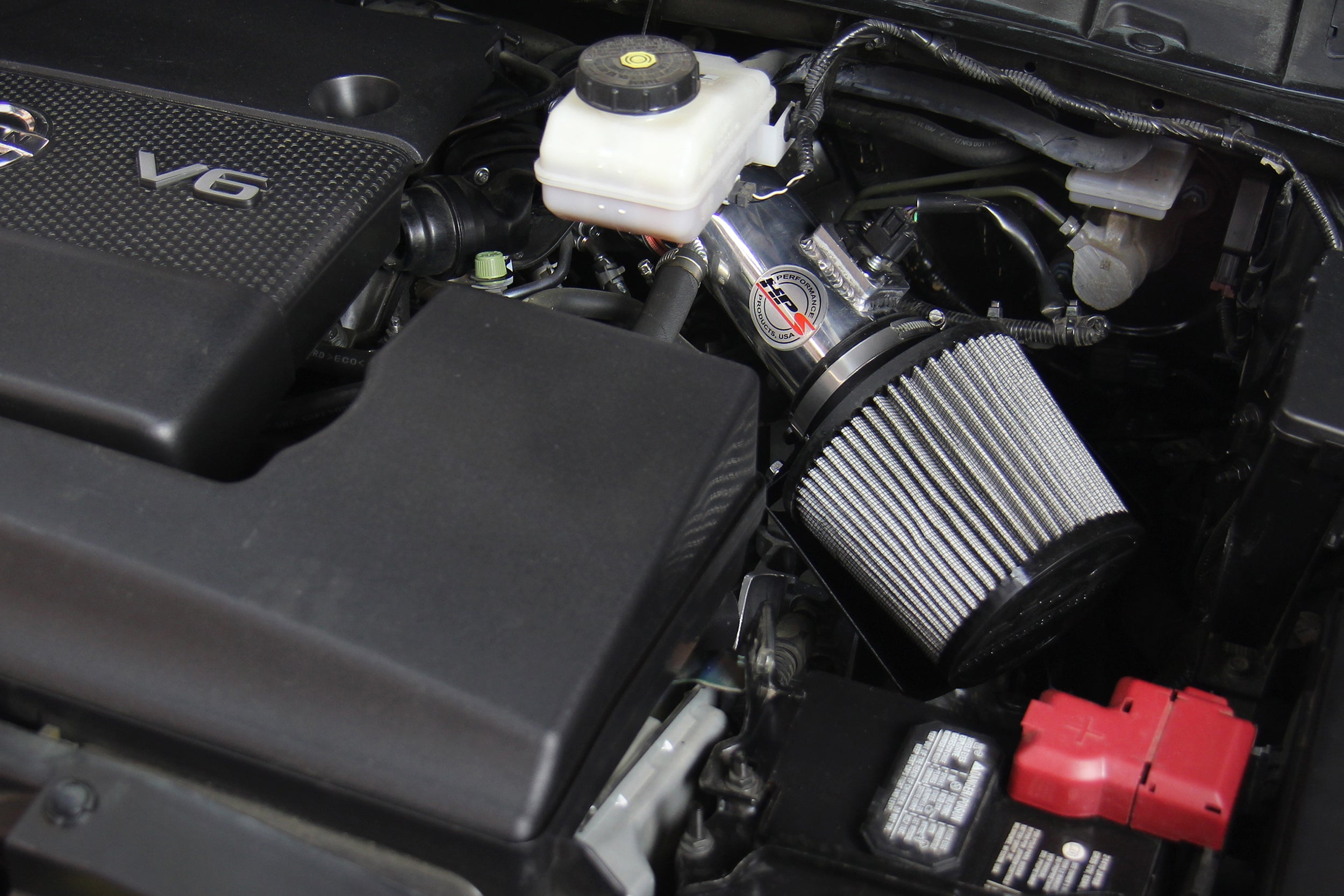HPS Performance Air Intake Kit with Heat Shield (Polished) - Nissan Pathfinder . / Nissan Murano / Nissan Pathfinder - (2013-2016 / 2015-2018 / 2013-2016)