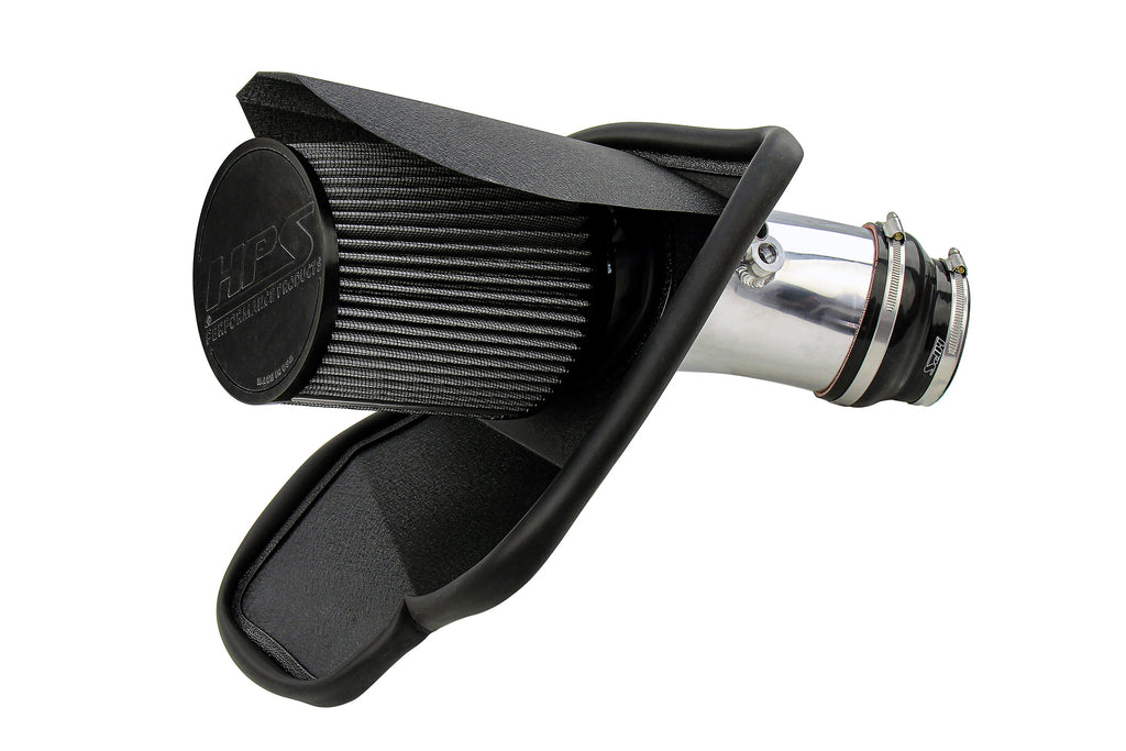 HPS Performance Air Intake Kit with Heat Shield (Polished) - Dodge Charger SRT Hellcat - (2019-2023)