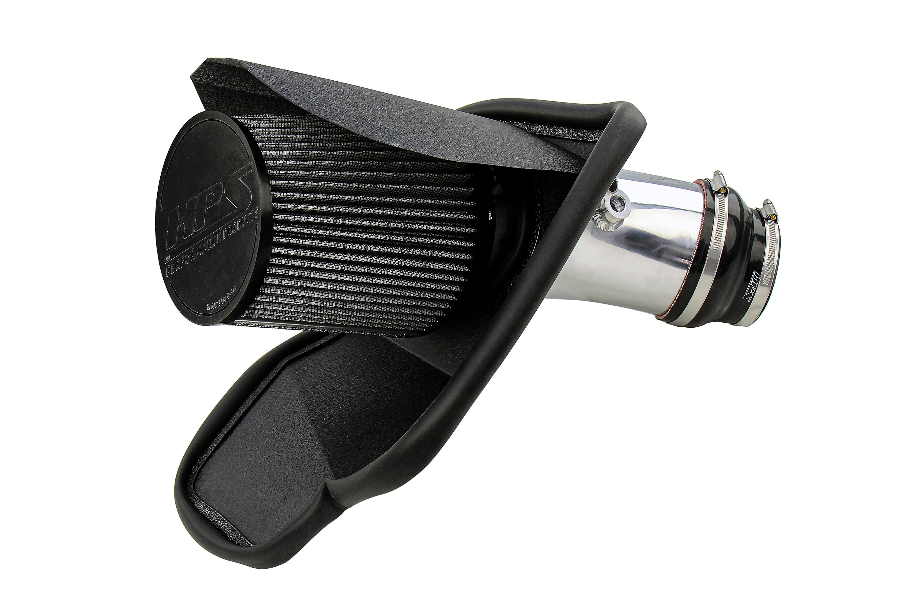 HPS Performance Air Intake Kit with Heat Shield (Polished) - Dodge Charger SRT Hellcat - (2019-2023)