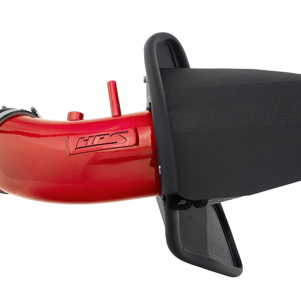 HPS Performance Air Intake Kit with Heat Shield Red 827-681R