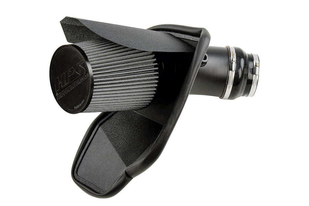HPS Performance Air Intake Kit with Heat Shield (Black) - Dodge Charger SRT Hellcat - (2019-2023)