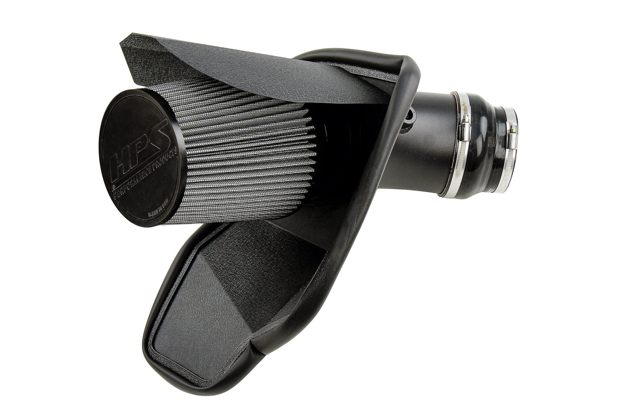 HPS Performance Air Intake Kit with Heat Shield (Black) - Dodge Charger SRT Hellcat - (2019-2023)