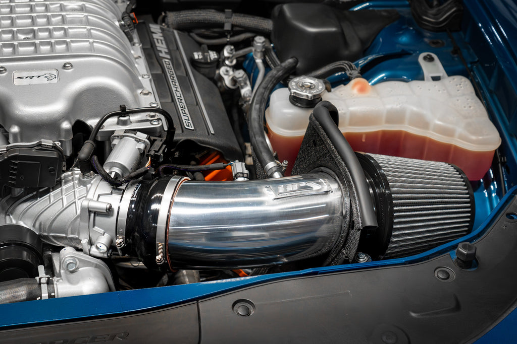 HPS Performance Air Intake Kit with Heat Shield (Polished) - Dodge Charger SRT Hellcat - (2019-2023)