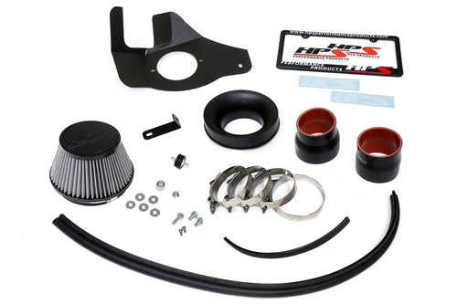 HPS Performance Air Intake Kit with Heat Shield, Red, 827-682R