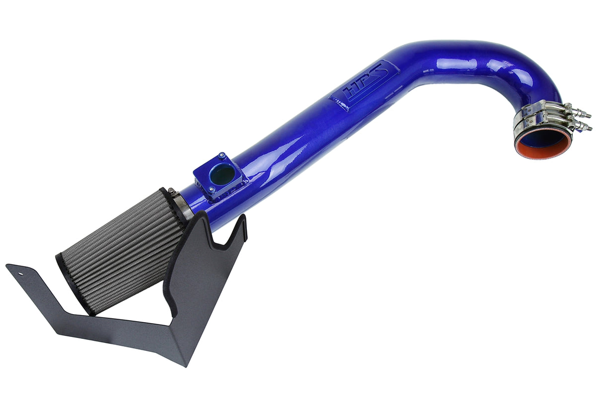 HPS Performance Air Intake Kit with Heat Shield Blue 827-684BL