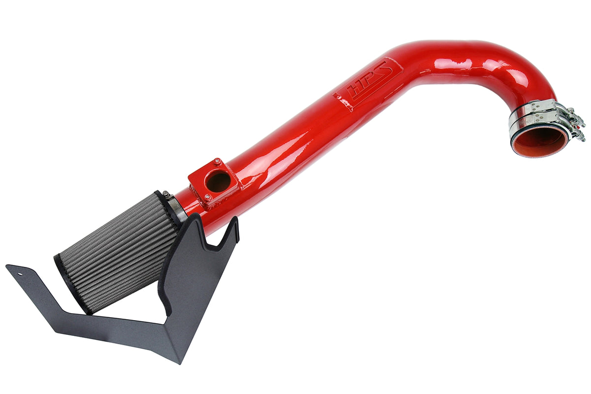 HPS Performance Air Intake Kit with Heat Shield Red 827-684R