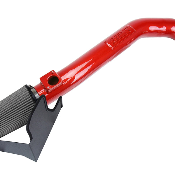 HPS Performance Air Intake Kit with Heat Shield Red 827-684R
